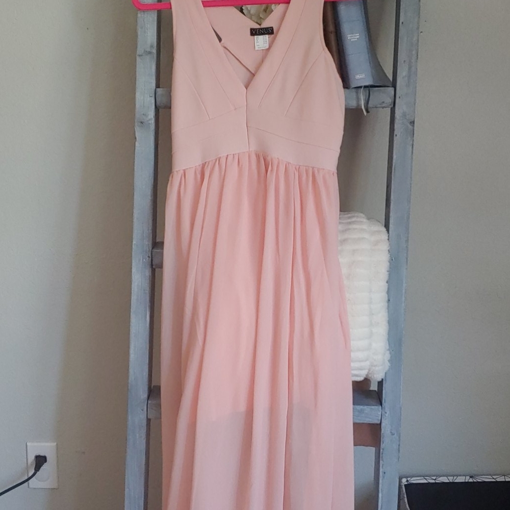 Venus bodycon layered hem dress